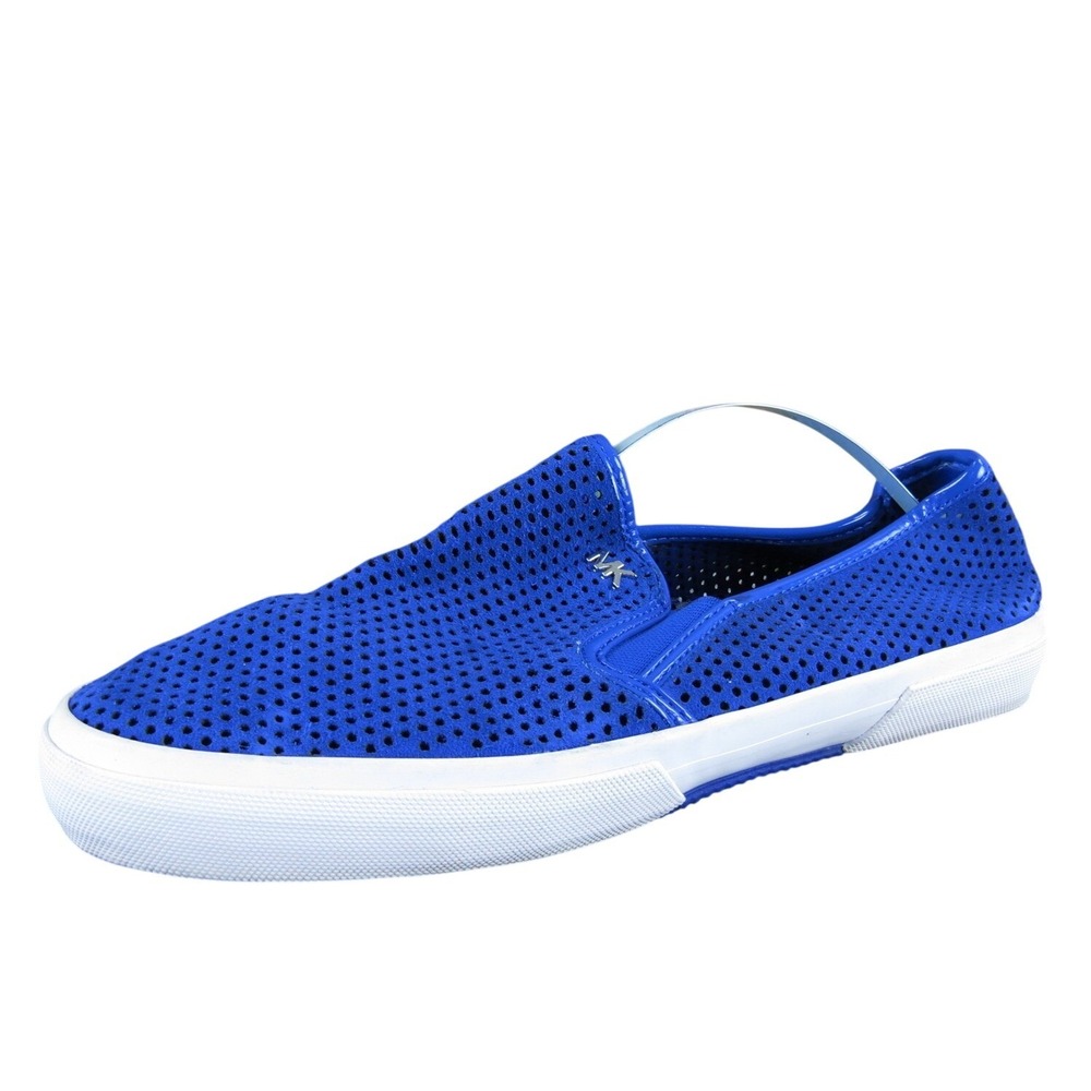 Michael Kors Women's Perf Royal Slip-On Blue Leather 7.5 Medium Gently Used 2025